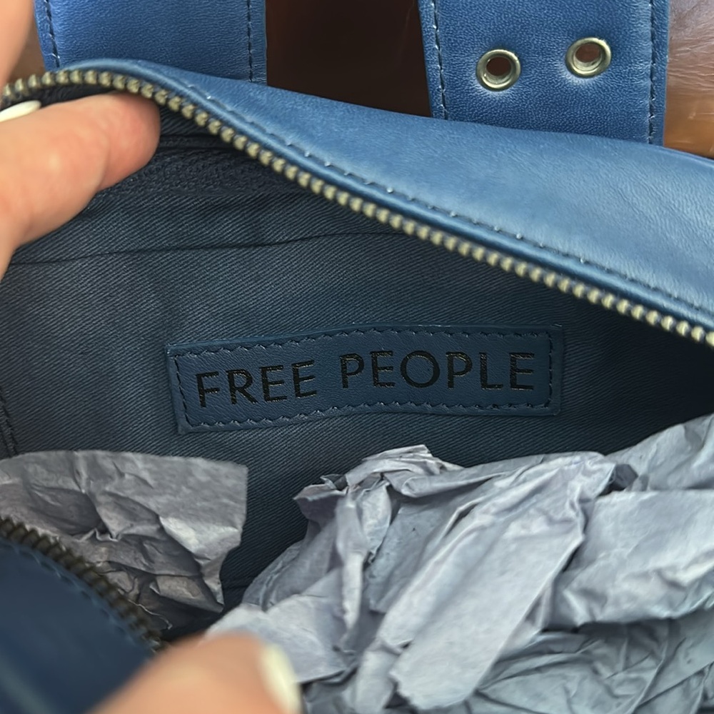 Free People Say Yes Bag *Blue - Picture 8 of 16